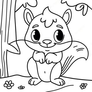 Slatka Veverica Sa Velikim Ocima Bojanka 62507-13793