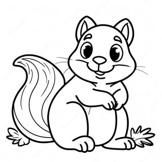 Pufnasta Veverica Sa Bujnim Repom Bojanka 62508-13798