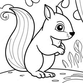 Pufnasta Veverica Sa Bujnim Repom Bojanka 62508-13799