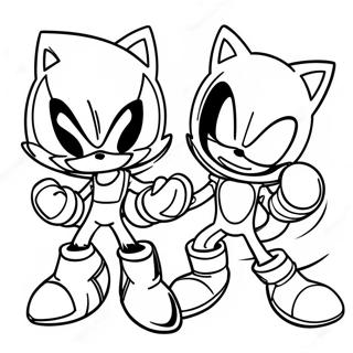 Metalni Sonic Se Trka Protiv Tailsa Bojanka 64706 13838