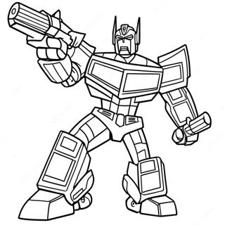 Optimus Prime U Akciji Za Bojanje 65265-14270