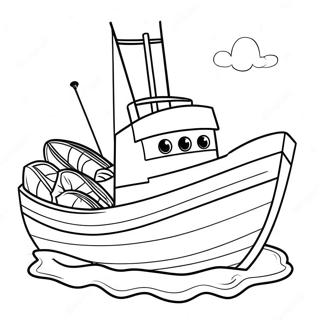 Ribarski Brod Sa Ulovom Bojanka 65814-14396