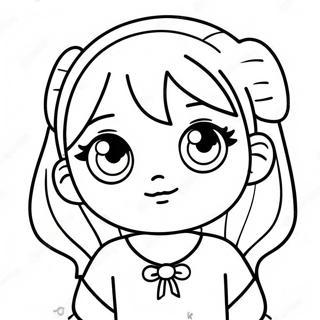 Kawaii Devojka Iz Animea Sa Velikim Ocima Bojanka 65909-14413