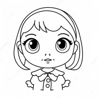 Kawaii Devojka Iz Animea Sa Velikim Ocima Bojanka 65909 14415