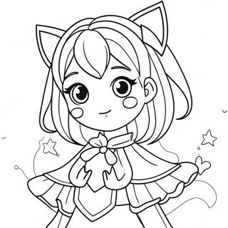 Devojka Iz Animea U Fantazijskom Kostimu Bojanka 65910-14419