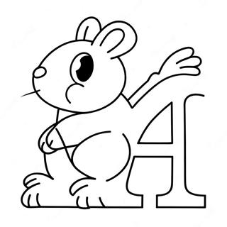 Skakuca Stranica Za Bojanje Slova H 67082-14675