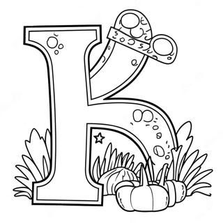 Smesna Stranica Za Bojanje Slova H 67083-14678