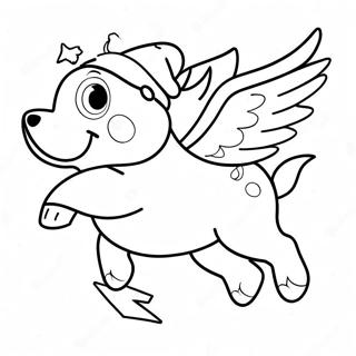 Skaj Leti Sa Bozicnim Lampicama Bojanka 67253 14720