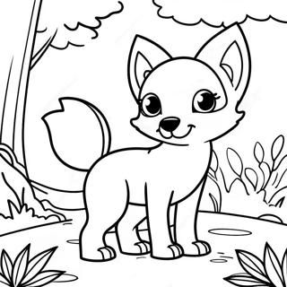 Razigrana Lisica U Sumi Bojanka 6740 883