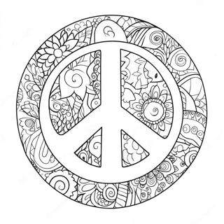 Bojanka Crteza Znaka Mira 68767-15054