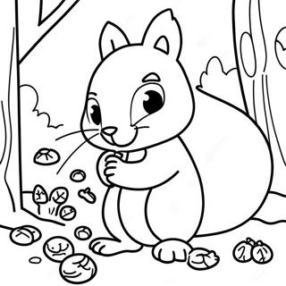 Bojanka Srecna Veverica Sakuplja Zireve 6926 403