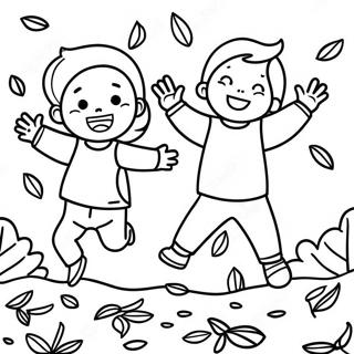 Bojanka Igrajna Deca Skacu U Listovima 6928 565