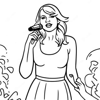 Taylor Swift Na Koncertu Stranica Za Bojanje 69302 15183