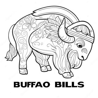 Stranica Za Bojanje Loga Buffalo Bills 69573-15227