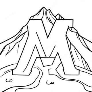 Mocna Planina Stranica Za Bojanje Slova M 71757 15713