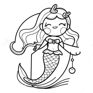 Magicna Sirena Stranica Za Bojanje Slova M 71758-15717