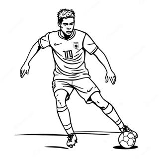 Stranica Za Bojanje Neymar Dribla Loptu 71881-15751