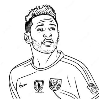 Stranica Za Bojanje Neymar U Akciji 71883-15757