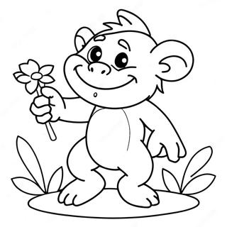 Zavodljiv Trol Koji Se Igra Sa Cvecem Bojanka 7189-1507