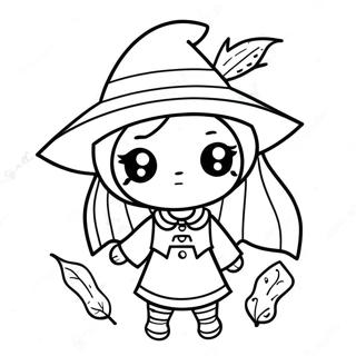 Sarmantna Uzasna Kawaii Vestica Za Bojanje 72137-15962