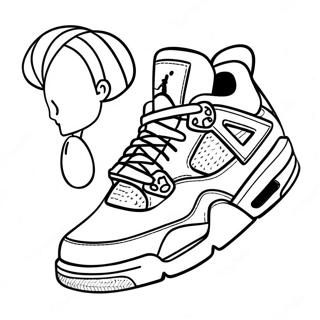 Stilizovane Jordan 4 Patike Za Bojanke 72214-16022