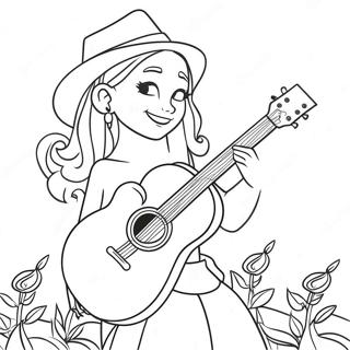 Bojanka Sa Rose Koja Svira Gitaru 72546-16281