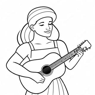 Bojanka Sa Rose Koja Svira Gitaru 72546-16283