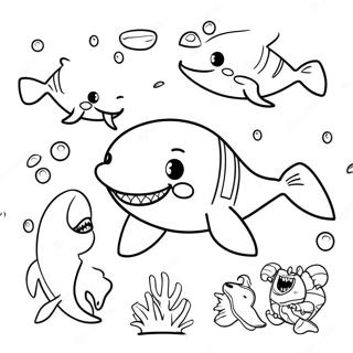 Bojanka Sa Crtanom Verzijom Megalodona Sa Prijateljima 72570 16293