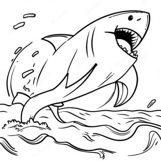 Bojanka Sa Megalodonom Koji Juri Plen 72571-16297