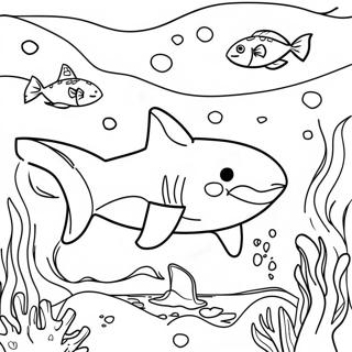 Bojanka Sa Megalodonom U Podvodnoj Sceni 72572-16304