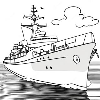 Brod Iz Drugog Svetskog Rata Bojanka 74192-17562