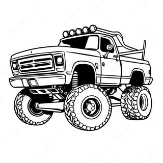 Boja Stranice Za Cool Kamion Sa Podignutom Sasijom 74319-17662