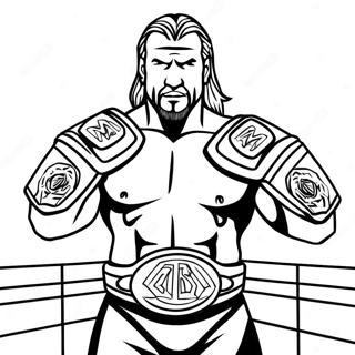 Intenzivni Triple H Sa Dva Pojasa Bojanka 74522-17817