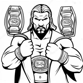 Intenzivni Triple H Sa Dva Pojasa Bojanka 74522-17818