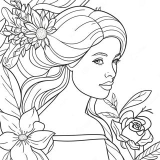 Bojanka Lepe Zene Sa Cvecem 74548 17840