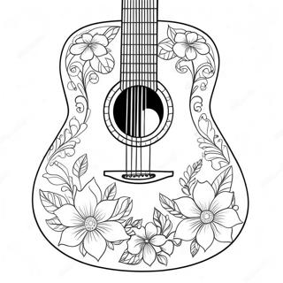 Bojanka Sa Akusticnom Gitarom I Cvecem 74984-18173