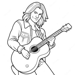 Bojanka Sa Rok Zvezdom Koja Svira Gitaru 74985-18178