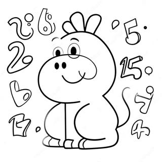 Smesni Crtani Brojevi Bojanka 75501-18581