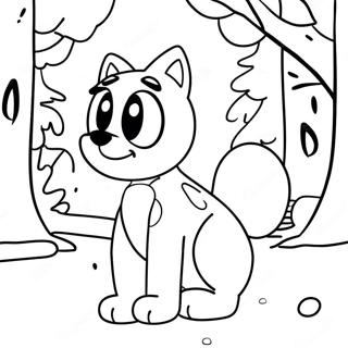 Bluey U Zimskom Cudu Stranica Za Bojanje 75655-18704