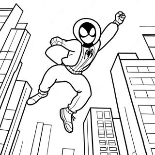 Miles Morales Skace Preko Zgrada Bojanka 7565 1872