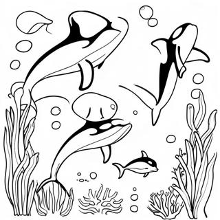 Stranica Za Bojanje Porodice Orki Pod Vodom 75757-18775