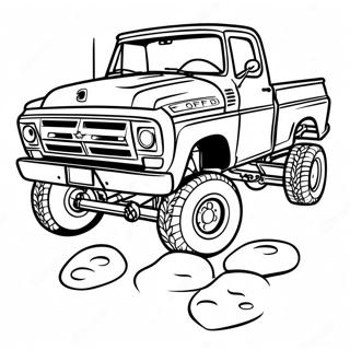 Bojanka Za Klasicni Podignuti Ford Kamion 75784 18800