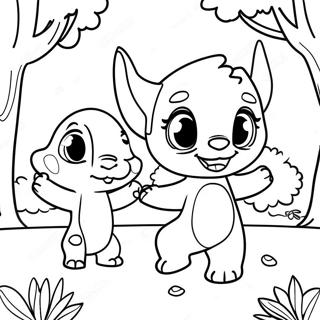 Razigrana Bojanka Sa Stitom I Andelom U Parku 76014-18973