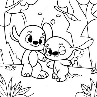 Razigrana Bojanka Sa Stitom I Andelom U Parku 76014-18974