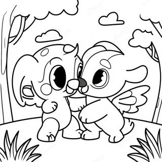 Razigrana Bojanka Sa Stitom I Andelom U Parku 76014-18975