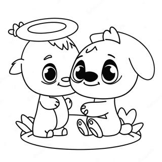 Sarmantna Bojanka Sa Stitom I Andelom Sa Cvecem 76015-18978