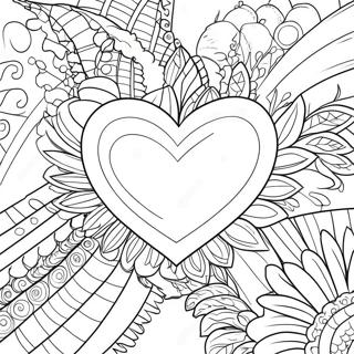 Zahvalno Srce Stranica Za Bojanje 76244 19151