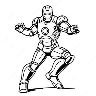 Iron Man U Svom Crvenom Oklopu Bojanka 7654-1381