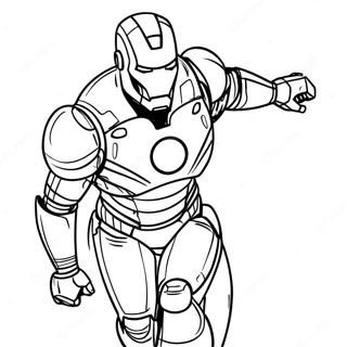 Iron Man U Svom Crvenom Oklopu Bojanka 7654-1382