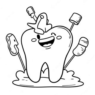 Srecan Zub Stranica Za Bojanje 77112-19812